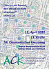 Plakat: Die Arbeitsgemeinschaft Christlicher Kirchen Darmstadt (ACK) lädt zum 54. Ökumenischen Kreuzweg ein