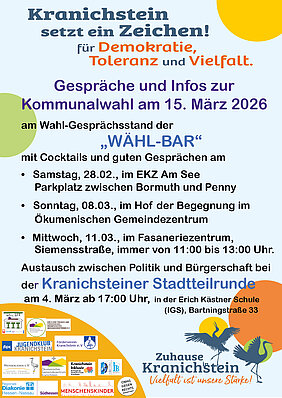 Informationsplakat zu Wähl-Bar