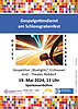 Plakat mit der Einladung zum Gospelgottesdienst auf dem Schlossgrabenfest am 19. Mai 2024